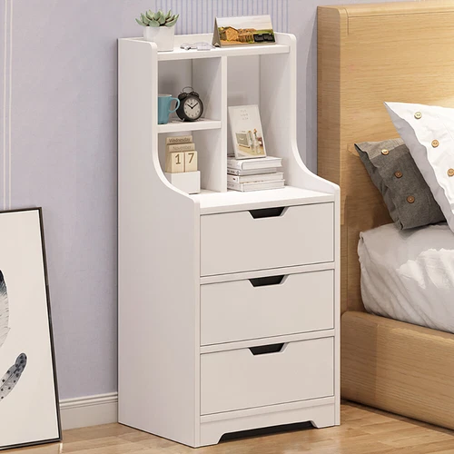 3 Drawers End Side Bedside Table Nightstand Organi